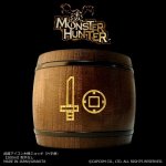 画像1: 「Monster Hunter」シリーズ 武器アイコン木樽ジョッキ（片手剣）200ml(取手なし)： (1)